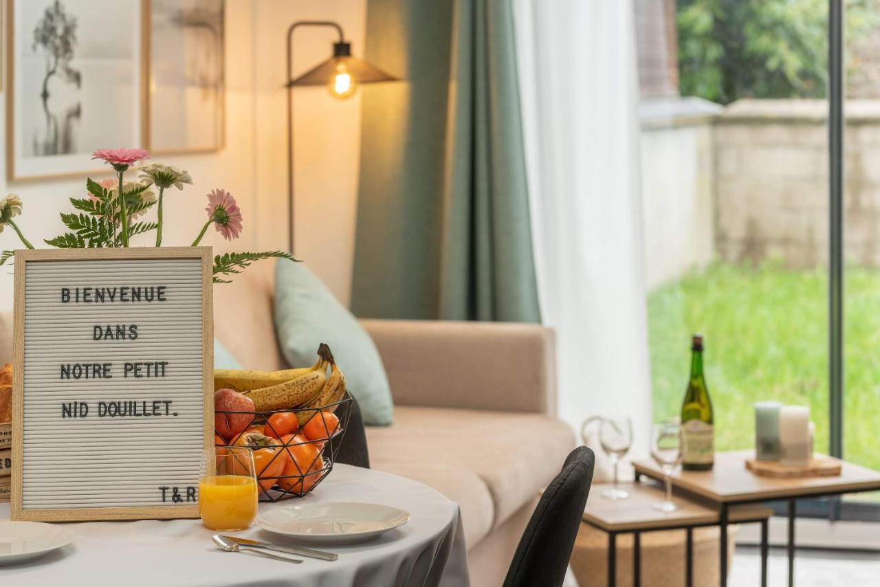 Le Nid Douillet : Superbe Appartement + Jardin Privatif Rouen Eksteriør billede